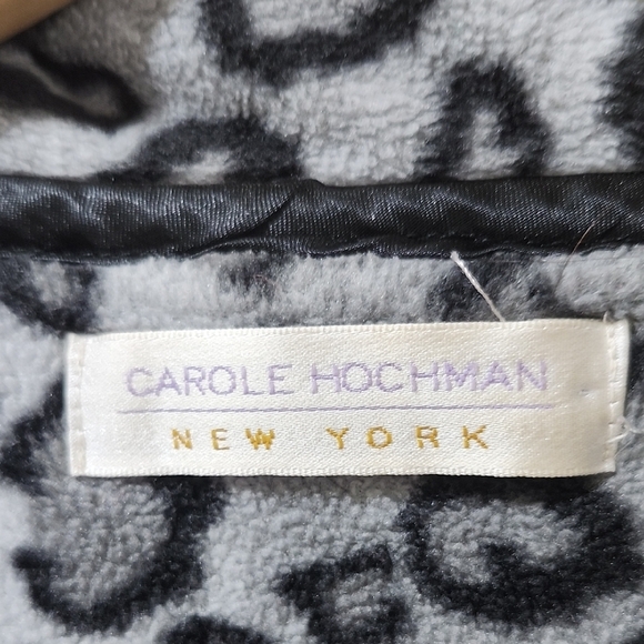 Midnight by Carole Hochman Gray and Black Patterned Top - Picture 2 of 6